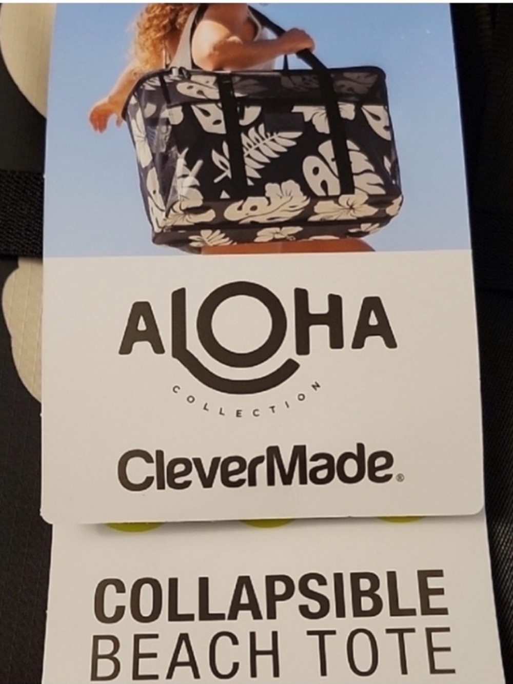ALOHA Collection CleverMade Collapsable Beach Tote - NWT - Picture 5 of 7